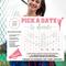 Pastel Minimalist Cheerleader Donation Calendar Printable
