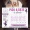 Pastel Minimalist Dance Donation Calendar Printable