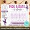 Pastel Minimalist Dance Donation Calendar Printable