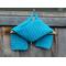 Another pic of a blue V-stitch Crochet Scarf Pattern.