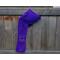 Another pic of a purple scarf with hearts along its length.