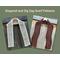 Displays for the Diagonal Crochet Scarf pattern and the Zig Zag Crochet Scarf pattern.