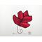 Mini maple leaf in red.