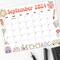 Vintage School September Calendar