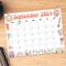 Vintage School September Calendar
