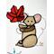 Fall Mouse on light box- light on.