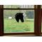 American Saddlebred in black shown in a window measuring 20 inches by 26 inches for size reference.