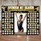 Black and Gold Gymnastics Donation Calendar Editable