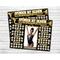 Black and Gold Gymnastics Donation Calendar Editable
