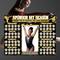 Black and Gold Gymnastics Donation Calendar Editable