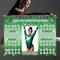 Green Sparkle Gymnastics Donation Calendar Editable