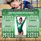 Green Sparkle Gymnastics Donation Calendar Editable