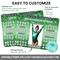 Green Sparkle Gymnastics Donation Calendar Editable