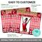 Editable Red Gymnastics Donation Calendar Sparkly Design