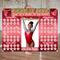 Editable Red Gymnastics Donation Calendar Sparkly Design