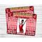 Editable Red Gymnastics Donation Calendar Sparkly Design