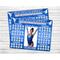 Bright Blue Gymnastics Donation Calendar Template