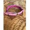 Dog Collar ~ Small Dogs ~ Adjustable 11.5" to 14" Pink and Fuchsia Paracord with 1/2" biothane adapter ~ Handmade ~ New