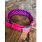 Dog Collar ~ Small/Medium Adjustable 14" to 16.5" Hot Pink and Purple Paracord 