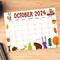 Fall October Animal Calendar