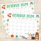 Fall Colors Cute Animal Calendar
