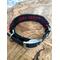 Dog Collar ~ Adjustable 13.5" to 16" ~ Black and Red Paracord