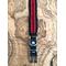 Dog Collar ~ Adjustable 13.5" to 16" ~ Black and Red Paracord