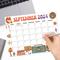 Cute Retro September 2024 Calendar Groovy Design