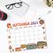 Cute Retro September 2024 Calendar Groovy Design