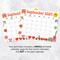September 2024 Cute Retro Groovy Calendar Printable