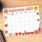 September 2024 Cute Retro Groovy Calendar Printable