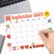 September 2024 Cute Retro Groovy Calendar Printable