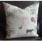 Beige Square Accent Throw Pillow Handmade 20" x 20"