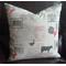 Beige Square Accent Throw Pillow Handmade 20" x 20"