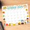 Fall Harvest October 2024 Printable Calendar