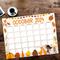Autumn Harvest October 2024 Printable Calendar
