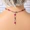 Necklace extender chain, on the back of a mannequin.
