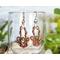 Jade and Copper Large Dangle Earrings