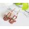 Jade and Copper Large Dangle Earrings