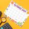 Groovy Retro October 2024 Calendar Printable