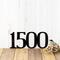 4 digit metal house number plaque, in matte black powder coat.