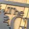Close up of silver vein powder coat on our rectangular family name sign.