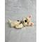 Posable dog miniature, white terrier, adorable mini puppy, cute mini dog figurine