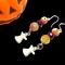 Halloween White Ghost Charm Earrings
