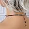 Choker and extender chain on a mannequin.