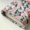 The inside of the padded book pouch matches the outside of the flower book cover
