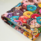 the inside of the padded book pouch matches the outside of the donut cover