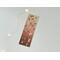 this cute fall bookmark has a brown ombre background with fall theme prints