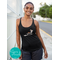 Dog Lover's Halloween Graphic Tee - Happy Halloweenie Dachshund Dog Halloween Racerback Tank Top