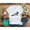 Dog Lover's Halloween Graphic Tee - Happy Halloweenie Dachshund Dog Halloween V-Neck Shirt